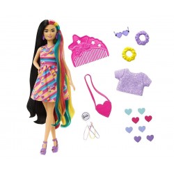 Кукла Barbie - Комплект кукла с дълга коса игрален и сърца 1710318 Кукла Barbie - Комплект кукла с дълга коса игрален и сърца 1710318