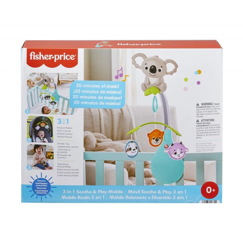 Въртележка за легло Fisher Price, с коала и животни 172372