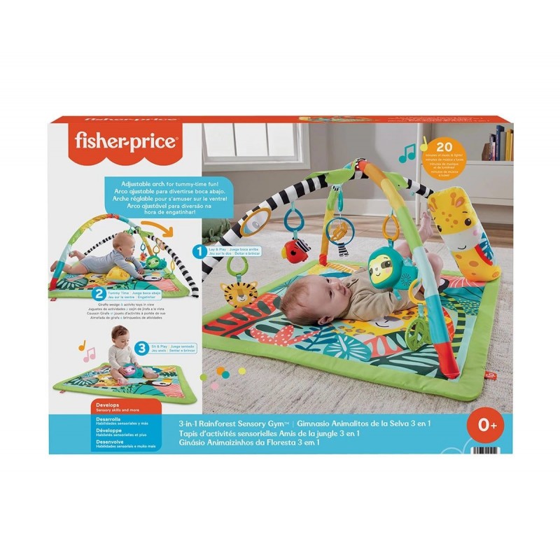 Активна гимнастика Fisher Price, дъждовна гора 3в1 172373 Активна гимнастика Fisher Price, дъждовна гора 3в1 172373