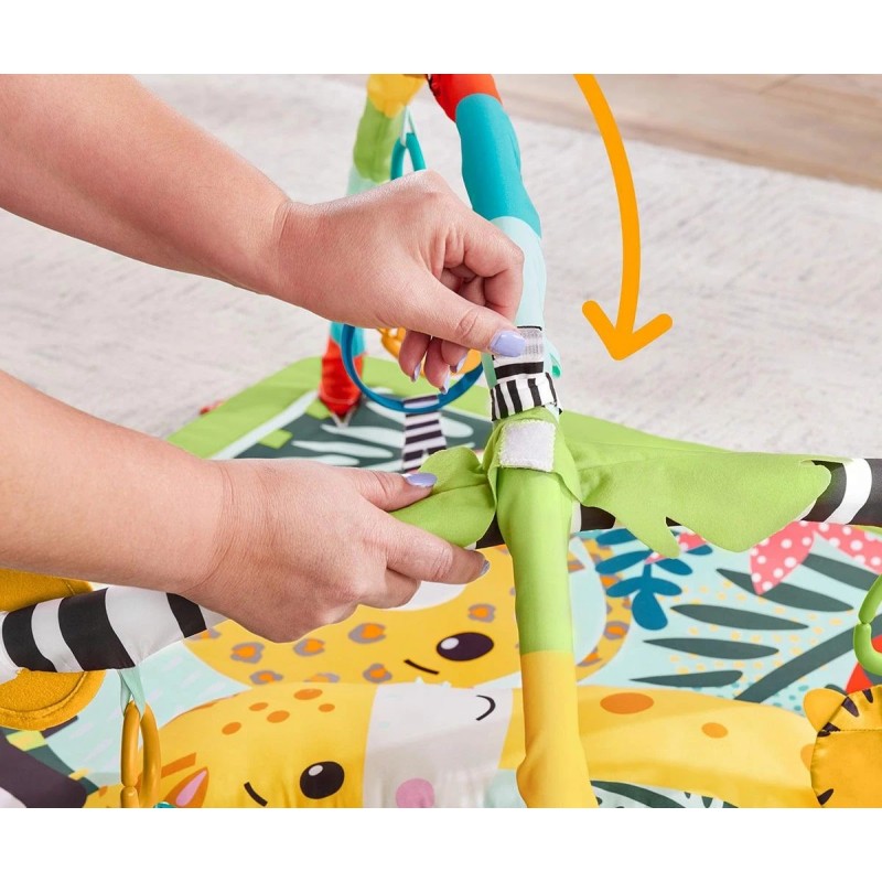Активна гимнастика Fisher Price, дъждовна гора 3в1 172373 Активна гимнастика Fisher Price, дъждовна гора 3в1 172373