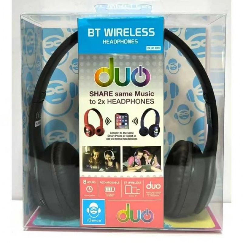 Детски Bluetooth слушалки, черни BLUE-100(BK)