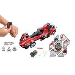 Кола с часовник R/C и гласови команди ROCKET E CAR Червена  OTC0878486