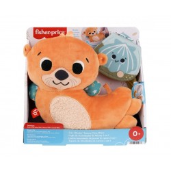 Плюшена сензорна играчка видра за игра по корем 2 в 1 Fisher Price 1723004