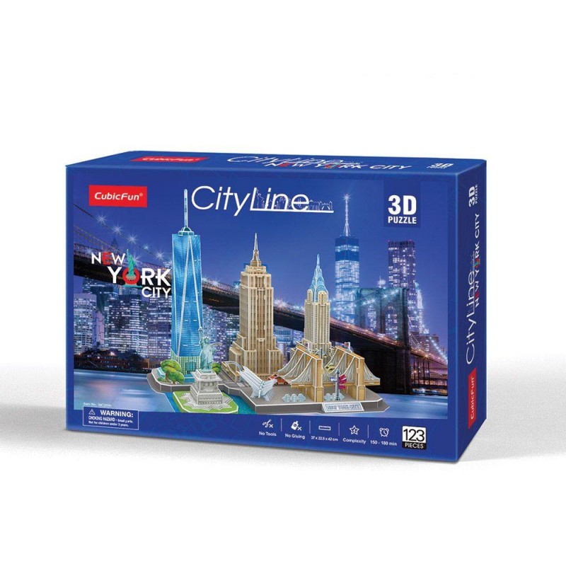 CubicFun 3D Пъзел CITY LINE NEW YORK CITY MC255h
