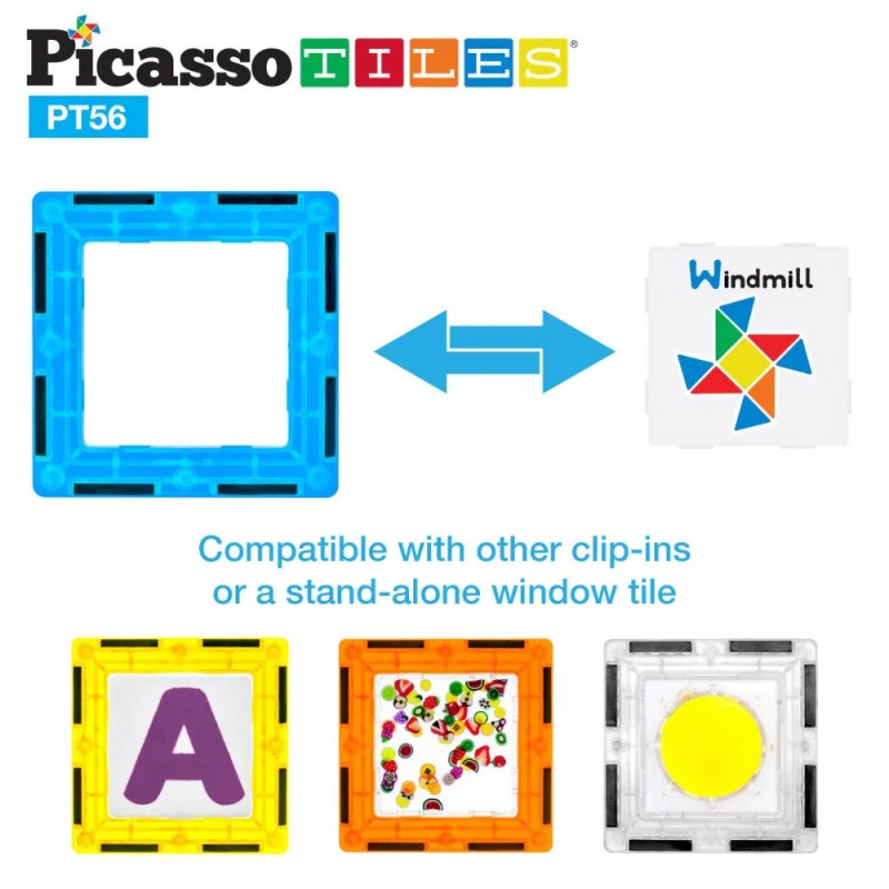 Picasso Магнитен Конструктор Learn and Play 56 части PT56