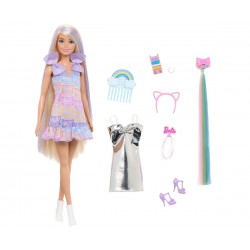 Кукла Barbie - Забавна и елегантна кукла с дълга руса коса, аксесоари и 2 тоалета 172511 Кукла Barbie - Забавна и елегантна кукла с дълга руса коса, аксесоари и 2 тоалета 172511