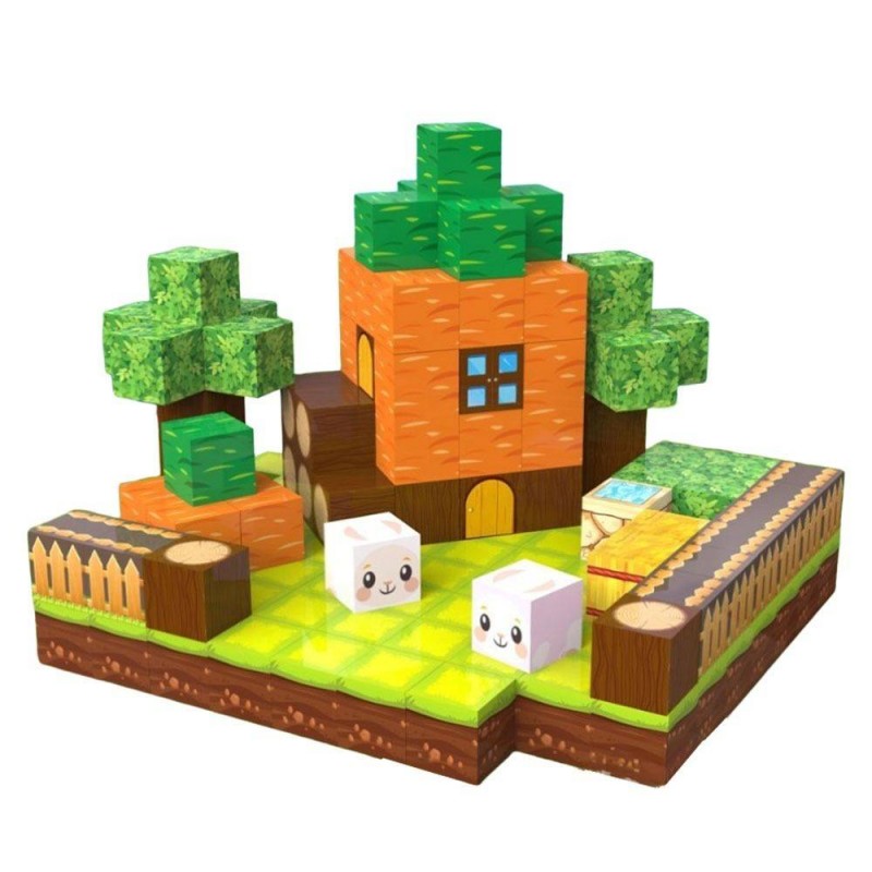 Пъзел Магнитни Блокчета Carrot Farm 100ч. B140662 Пъзел Магнитни Блокчета Carrot Farm 100ч. B140662