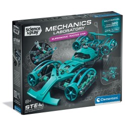 CLEMENTONI MECHANICS LABORATORY Конструктор Свръхзвукова Кола 320ч. 75155