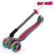 Сгъваема тротинетка със светещи колела Globber Primo Foldable Lights, сиво-червена 432-120-2 Сгъваема тротинетка със светещи колела Globber Primo Foldable Lights, сиво-червена 432-120-2