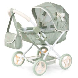 BAYER Количка за кукли COSY с чанта, одеяло и възглавница зелена 12728AA