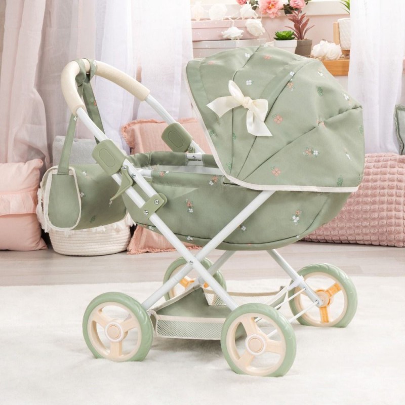 BAYER Количка за кукли COSY с чанта, одеяло и възглавница зелена 12728AA BAYER Количка за кукли COSY с чанта, одеяло и възглавница зелена 12728AA