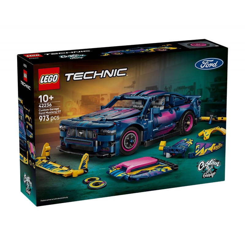 LEGO® Technic 42236 - Кола с персонализиран гараж Ford Mustang GT LEGO® Technic 42236 - Кола с персонализиран гараж Ford Mustang GT